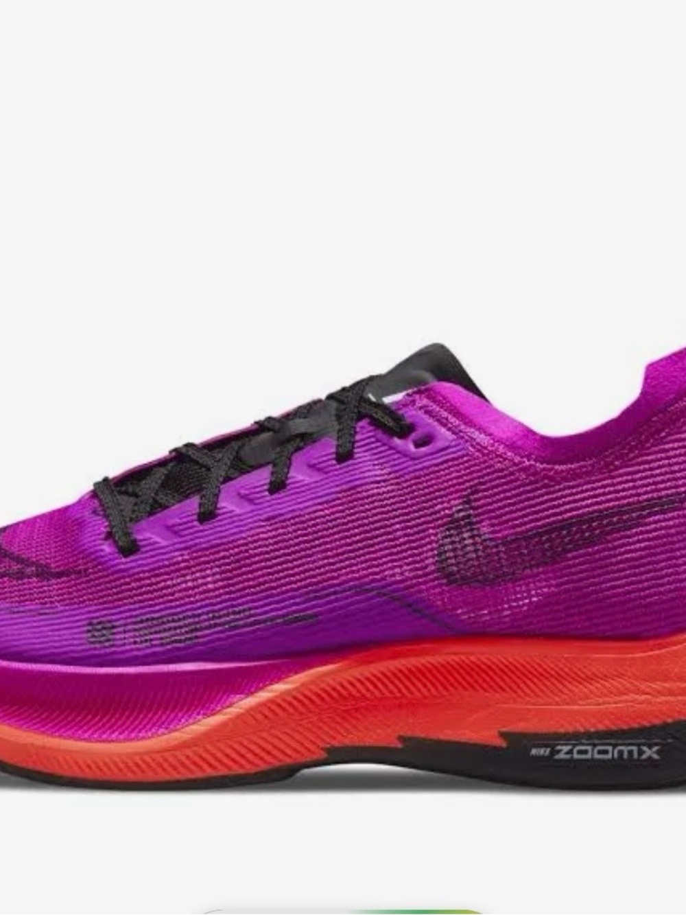 Nike Zoom x Vaporfly Women Magenta and Black ZoomX Running Shoe